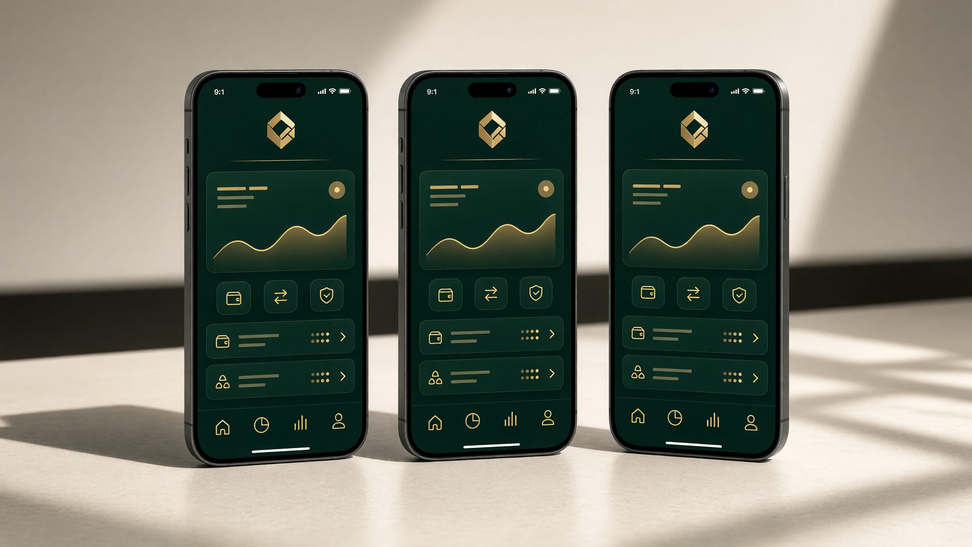 The same interface under all three brands