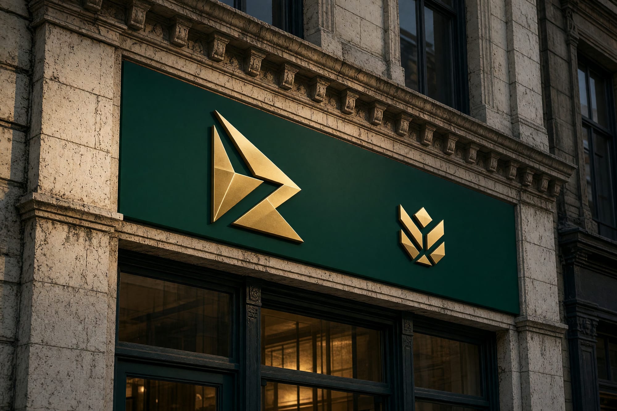 A branch fascia, acquired name endorsed by the parent