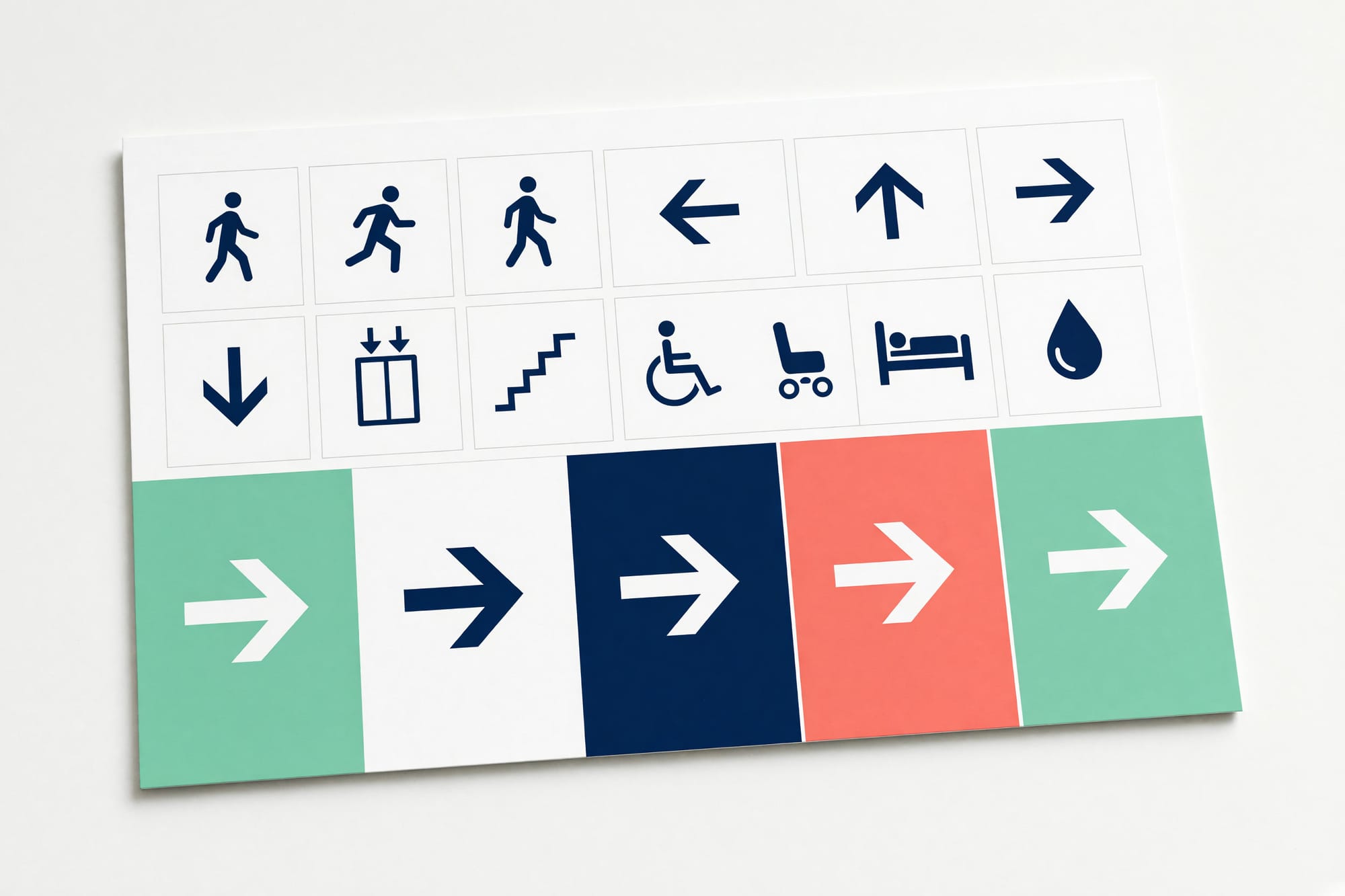 The pictogram set, drawn at one weight