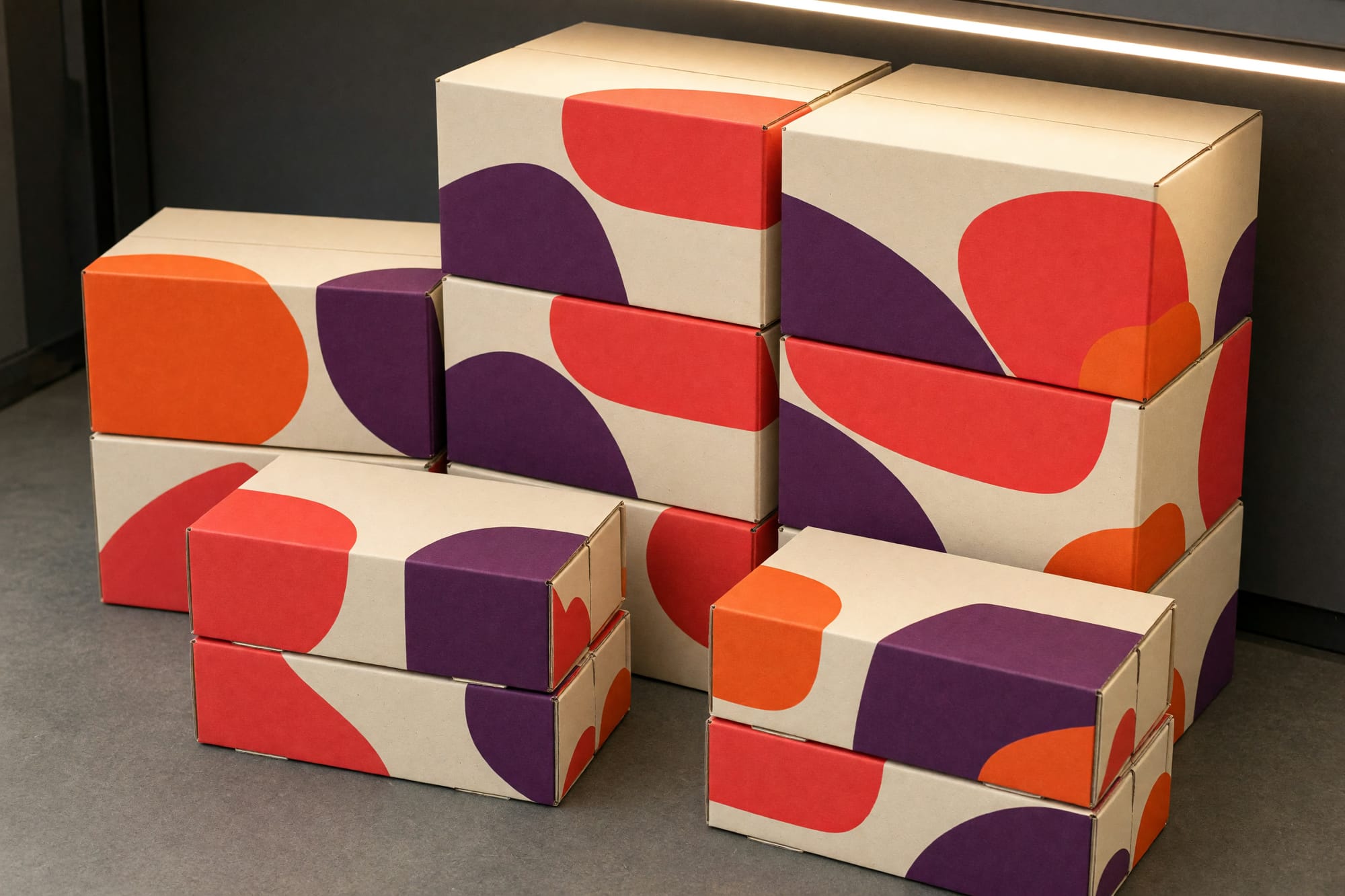 Secondary packaging, where the system has to survive being cheap
